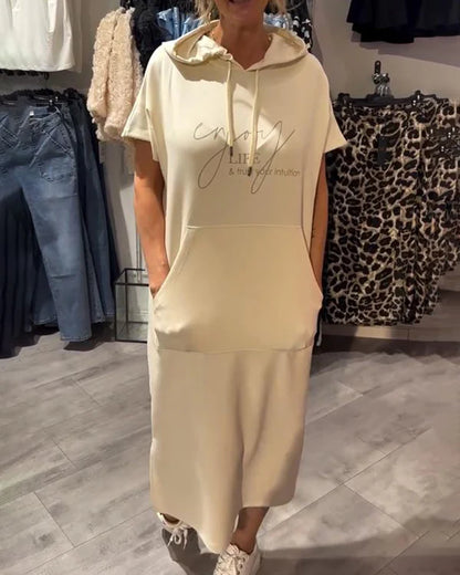 Saskia™ | Rahat Kapüşonlu Elbise