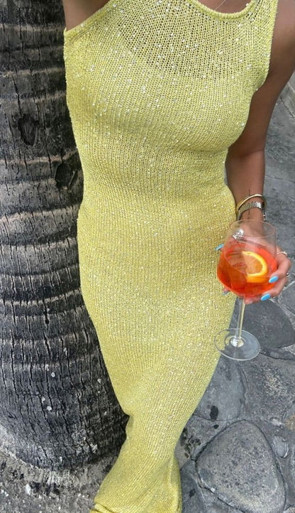 Elsie  Zarif Kolsuz Maxi Elbise