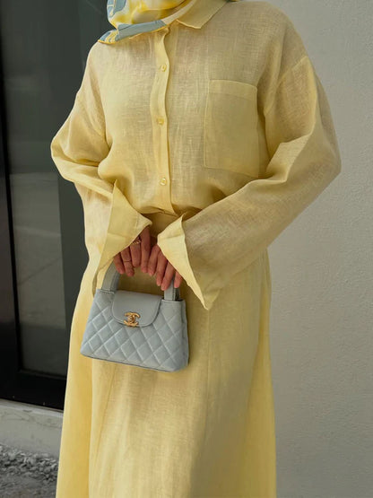 Anaya - 2 Parçalı Keten Set