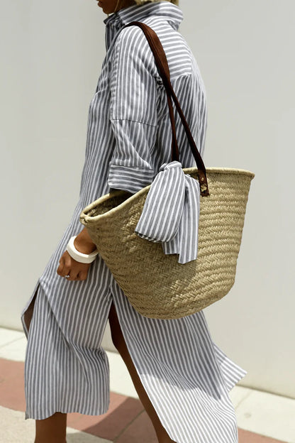 Delphine | Çizgili Hafif Şıklık